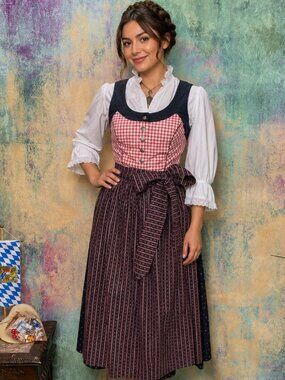 📌Original traditional high-quality Austria Dirndl with Apron and Blouse
